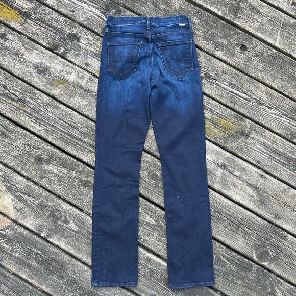 Mother Mid Rise Dazzler Ankle Jeans 25 Now or Never Dark Wash Skinny Denim EUC - Picture 2 of 7